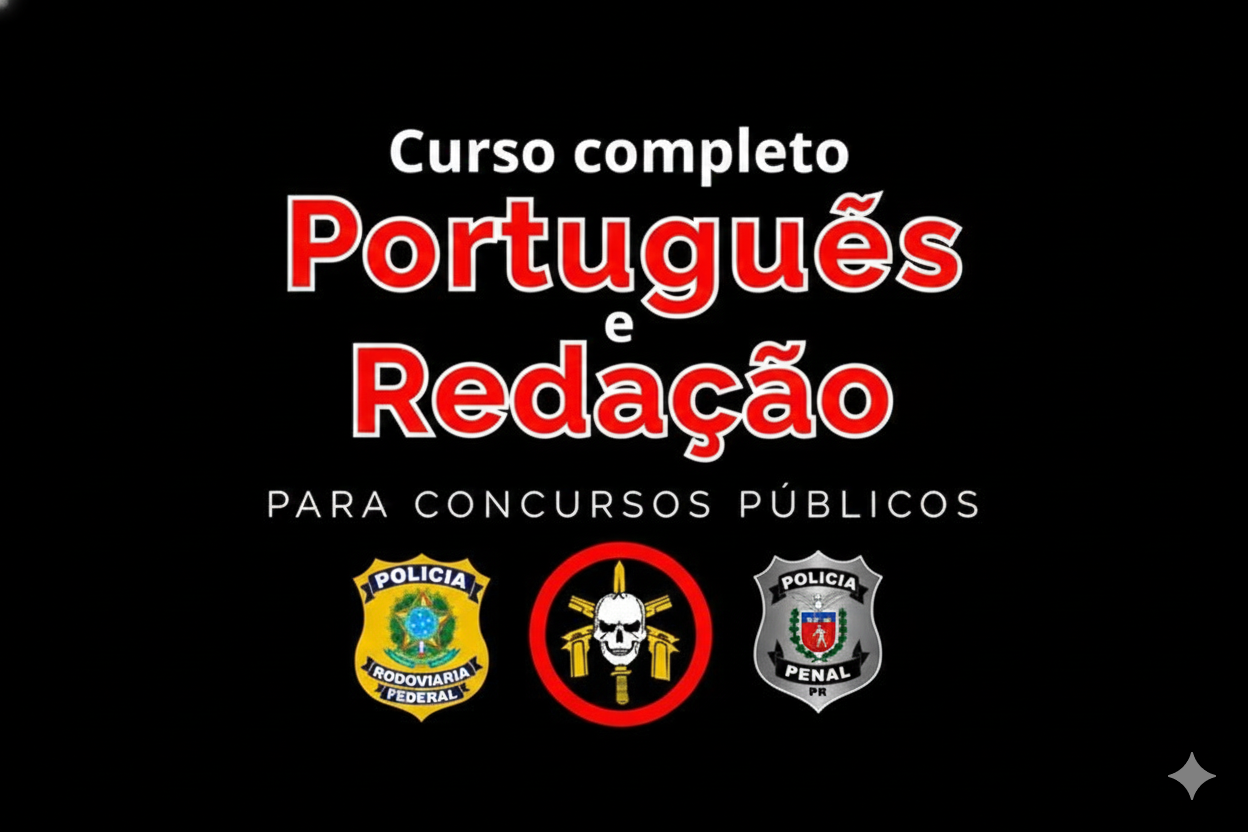 Preparação de 3 Meses – Curso completo de Português e de Redação